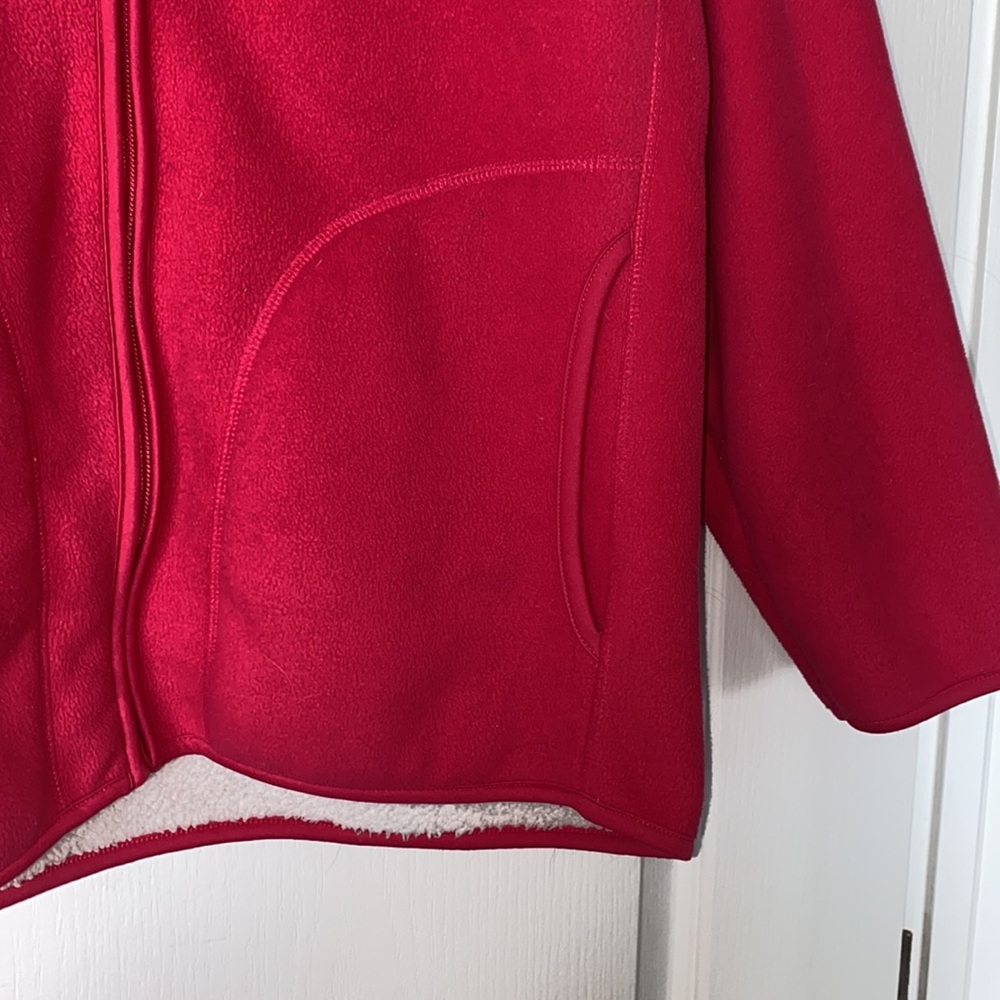 White Sierra Pink Fuzzy Sweater/ Jacket - Picture 10 of 14